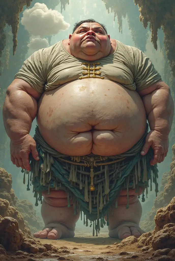 A character for Dungeons and Dragons He is an old man, almost a dwarf. He is very hunched over and has a big hump. He is very thin., He has no muscles at all