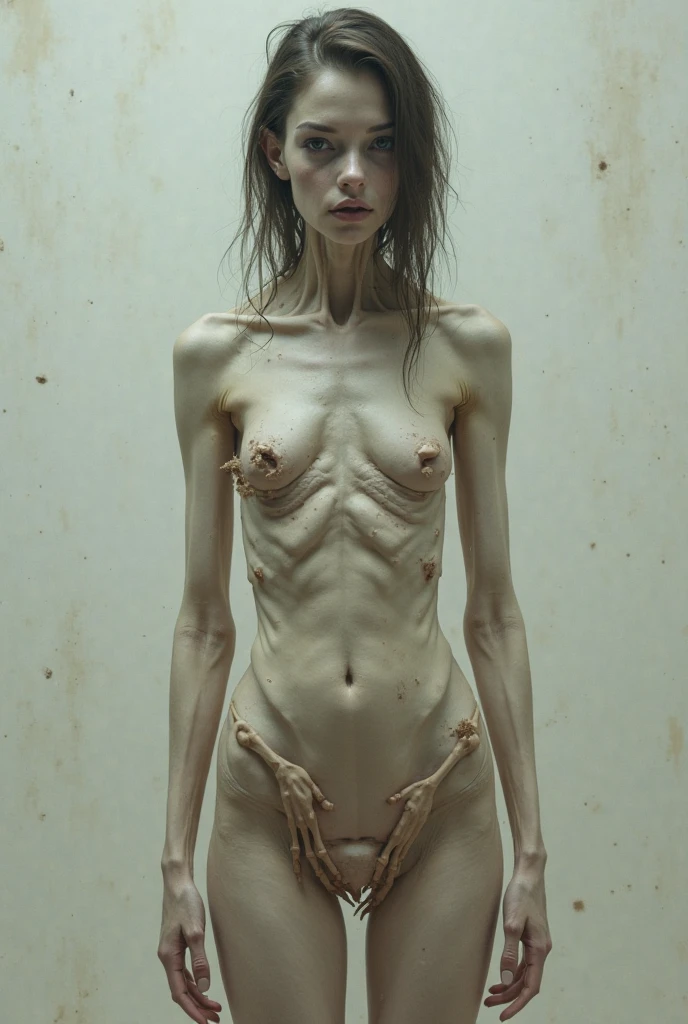 European woman, (((wide hips: 1.5))), 8k, absurd res, ((wide eyes: 1.4)), flawless face, girl with a soft body, nude, naked, ((chubby)) out of shape, ((no clothes: 1.8)), same girl, 1girl, average mature body, natural body, ((super wide hips: 1.3)), small flat butt, sagging butt, saggy butt, full body image, 1girls, solo, masterpiece, highly detailed, detailed eyes, expressive detailed eyes, pale skin, wide eyed, detailed pupils, completely bare, topless, bottomless, realistic skin , blush, some freckles, realistic skin texture, ((small breasts: 1.3)), blushing, no shirt, super detailed skin, smooth background, shy face, analog style, hairy crotch, (chin length hair), very large labia, swollen pussy, pussy is dripping, ((pale wavy hair: 1.5)), dark blue wallpaper, spreading her labia, blushing, no shirt, topless, bottomless, super detailed skin, smooth background, shy face, (broad fat hips), ((laying on her back)), (((masturbating: 1.4))), ((legs spread)), ((squatting)), ((showing her pussy)), grasping for the viewer, (pale blue skin)