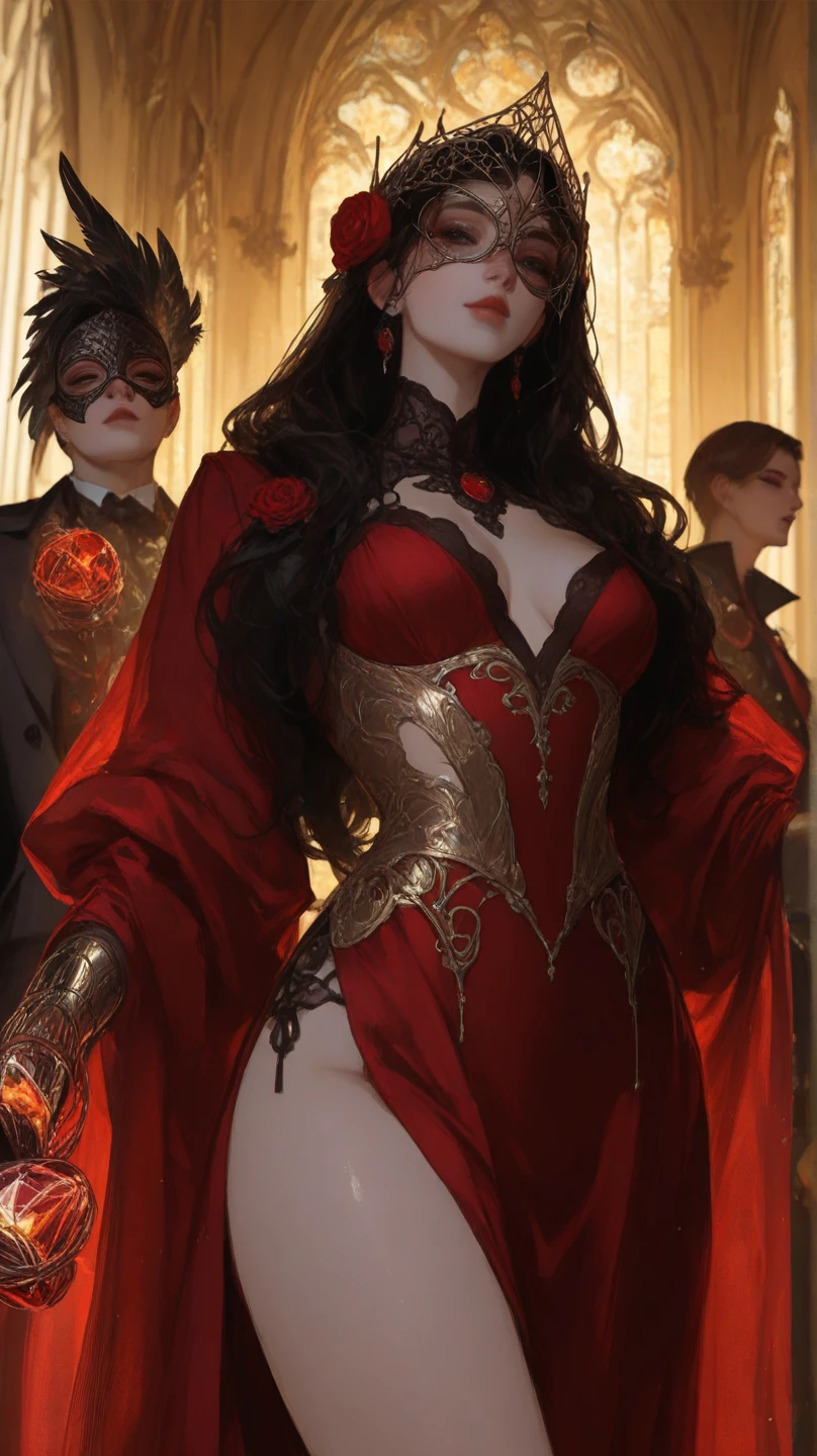 Guild Diplomat Name: Thorne Race: Tiefling Physical Description: Thorne is a tiefling with red skin and curved horns.. Her eyes are a golden hue and her hair is black and straight.. He wears sophisticated clothes and is known for his skills in negotiation and diplomacy..