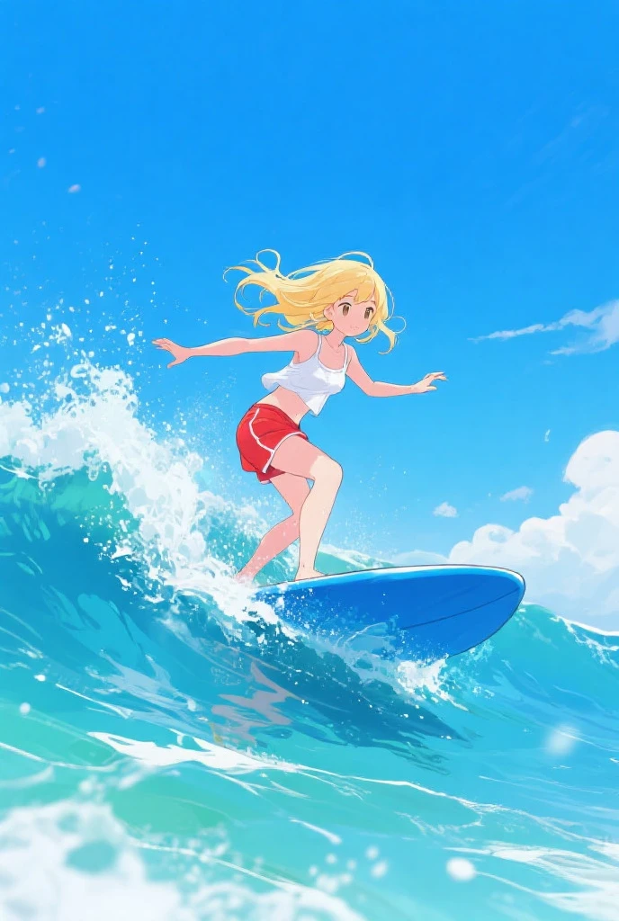 Line art background, background, Monochrome, Line art, ((sketch)),Highest , 2. Colorinochrome、 quality,masterpiece,monochrome,Lineart,single color,Create a detailed coloring page,(masterpiece)、(highest quality)、One Girl、smile、Enjoying surfing、surfboard、Wetsuits