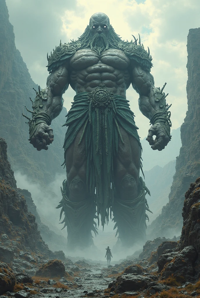 Make a game cover called Rise of the Titans