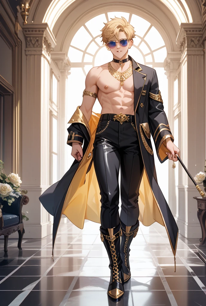 [from behind]::2,a gay man in [overknee boots]::4,underwear,handsome,beautiful eyes,full body,in the style of romantic manga,anime styles --auto --s2
