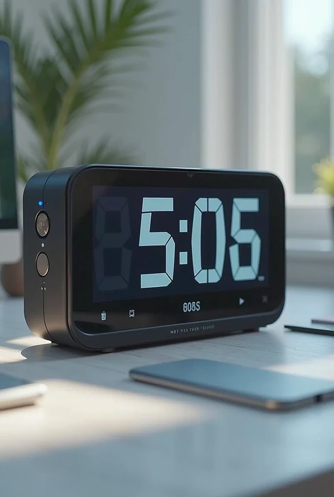 Timer or stopwatch with 5-minute countdown