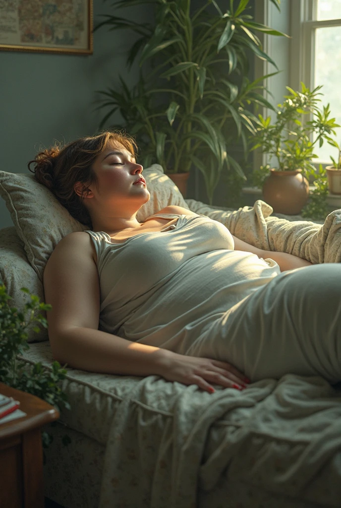 
101 / 5.000
A woman napping on her favorite couch