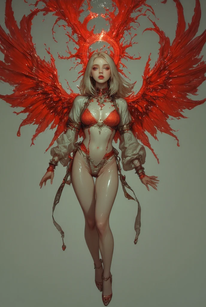 centrada, visual chave, intrincado, altamente detalhado, breathtaking beauty, lineart preciso, vibrante, Comprehensive cinematic, Carne Griffiths, Conrad Roset, (o retrato mais bonito do mundo:1.5), corpo detalhado, rosto detalhado, olhos vermelhos detalhados