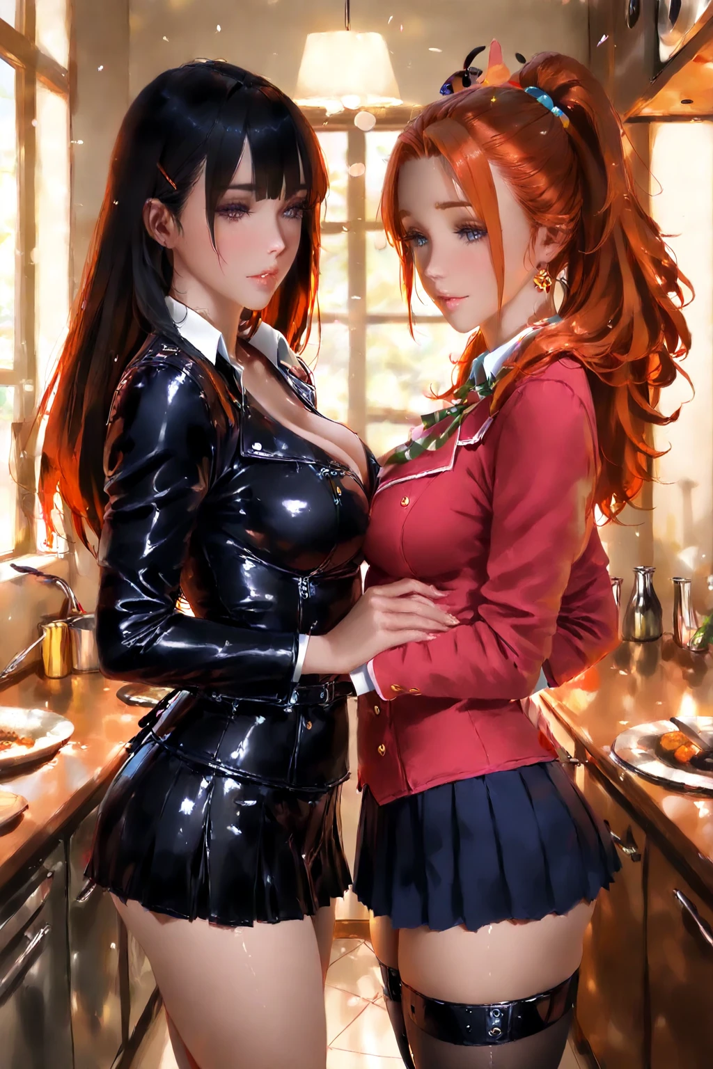 Two Horny Girls, Girls, Loli, Two Girls, Naked, Total Naked, Completely Naked, Nudity, Horny, Public, In Public, In Public Place, Masturbating, Cum In Public, Cum, Masturbating In Public, Masturbating By Hands, Medium Breasts, Breasts, Nipples, Naked Nipples, Pussy, Naked Pussy, Naked Breasts, Yellow And Red Hair, Looks At You, People Looks
