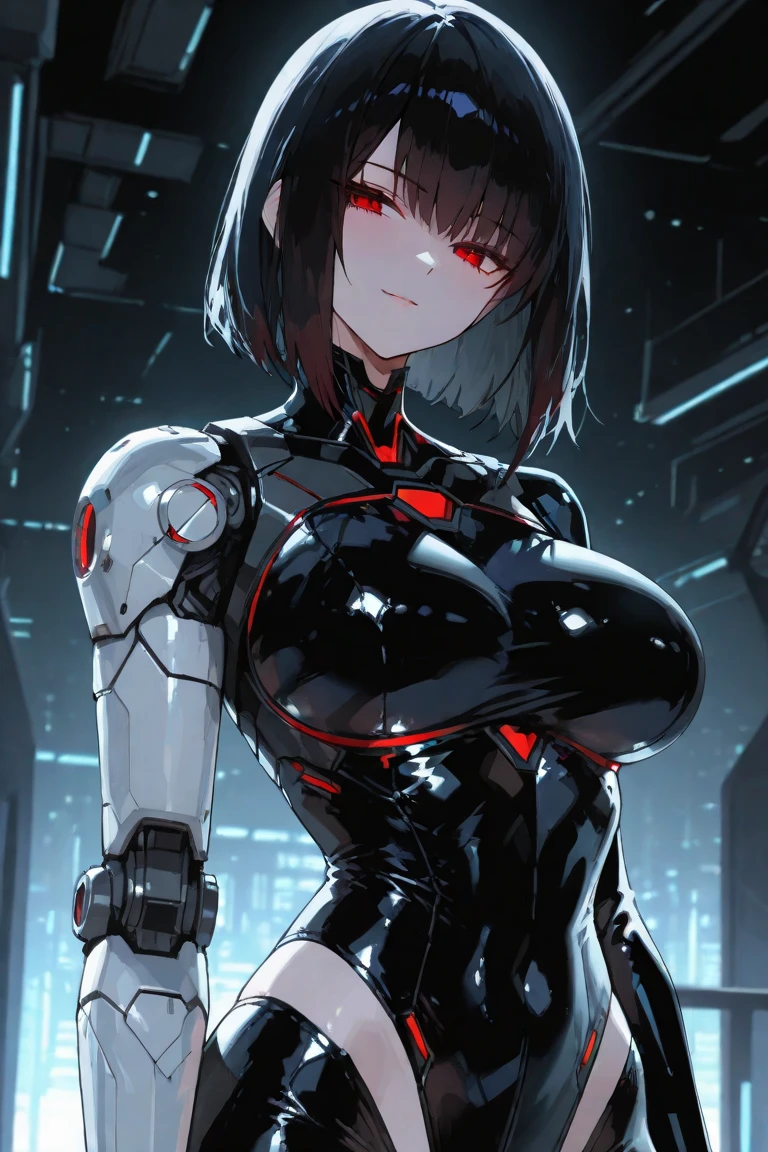 1 girl,Nico Yazawa,(lovelive), Shining crimson eyes,absurd, brainwashing,empty eyes, mind control device,((No expression,erasure of emotions)), (black nano suit) , full body figure,(standing in メカnical box:1.5), (highest quality、4k、8K、High resolution、must have:1.2)、Super detailed、(reality、reality的なです、reality的な:1.37)、ticker、hyper hd、studio lighting、ultra definition paint、sharp focus、Physically based rendering、extreme details、Professional specifications、vibrancy and color、blurry、sports portrait、landscape、horror style、anime big breasts、SF、photograph、concept artist、five fingers, perfect body, {{{masterpiece}}}, {{{highest quality}}}, {{Super detailed}}, {shape}, {{very delicate and beautiful}},Improved cost performance、all roles、Canon 5D MK4でphotograph、photograph,