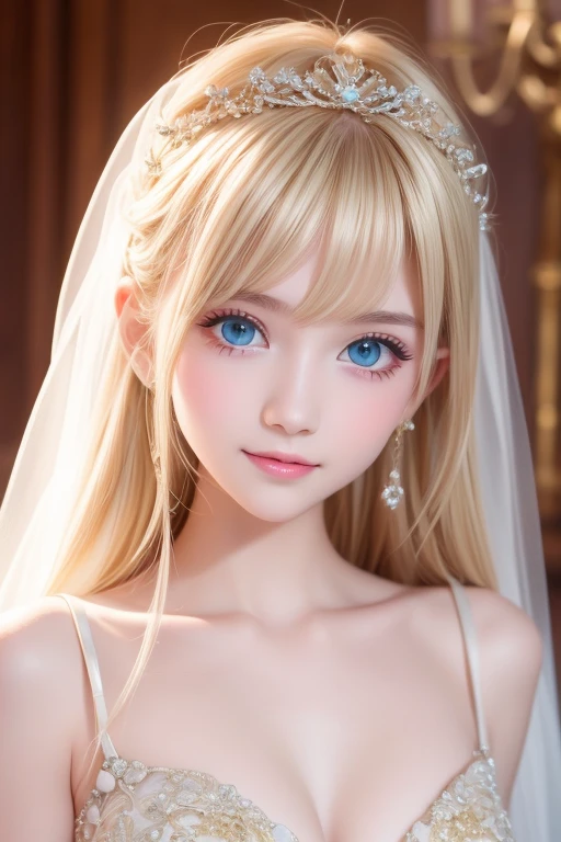 masterpiece,Highest quality,Very detailed,beautiful girl,White gothic lolita wedding dress,Frills,bride,Silver Tiara,bouquet,Blonde,A lot of gems,Soft lighting, teenager,Perfect Face,Beautiful and detailed eyes,Green Eyes,Beautiful Skin,skinny,Small breasts,Dynamic,Outside the majestic church,Lots of flowers,Flower Shower