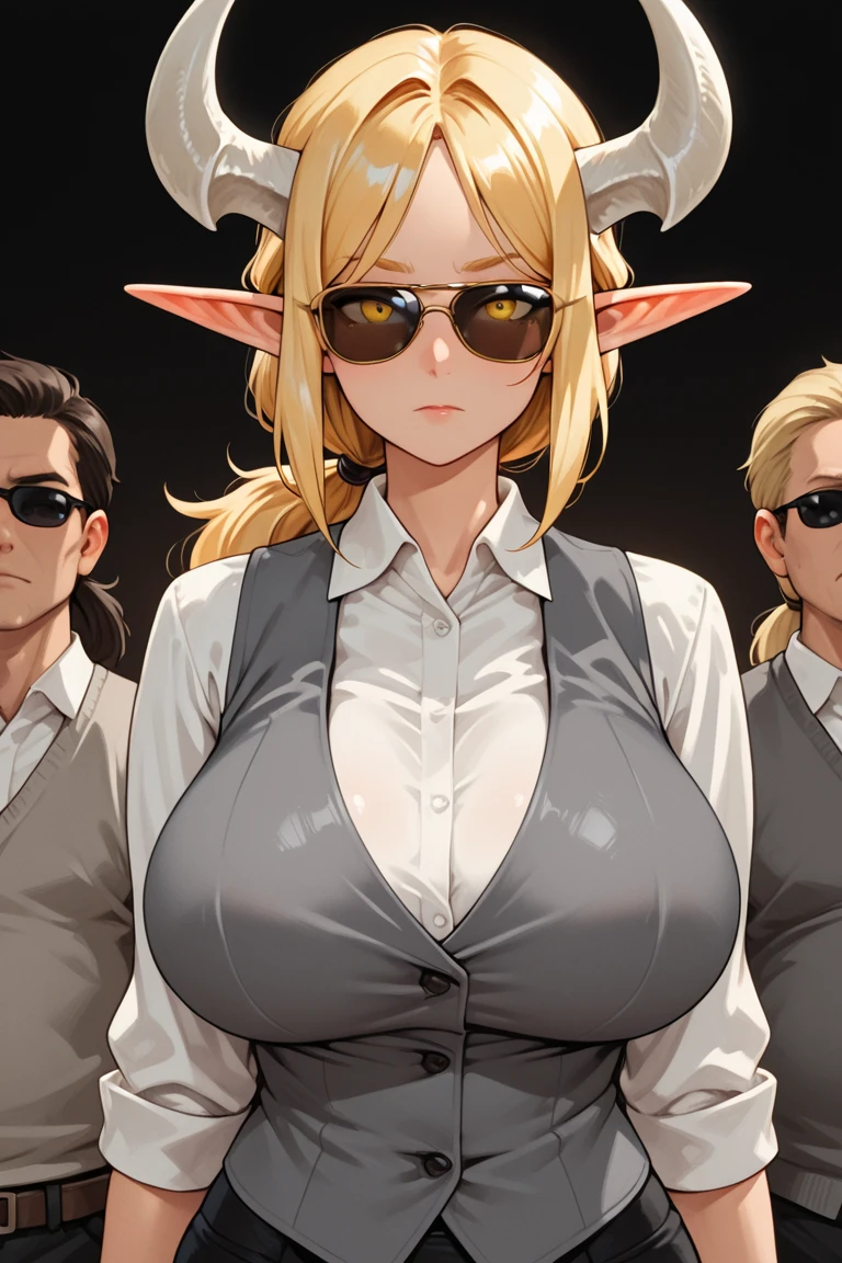 (Full body image: 1.5), completely packed bus with several men around Princess Zelda in Ultraman costume, squeezing her body, furry old man with bearded 90-year-old glasses holding her from behind. She has huge breasts, [hair|short|red:1], [eyes|green:1], her look has a black shirt with white shot and white corset. They are around her to cover up the old man della's actions. She's happy giving a beautiful smile and showing off. Anime style, (16k:1.5), (highly detailed), (maximum quality), (maximum resolution), sharp focus.