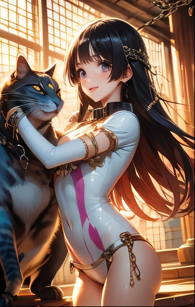 ((highest quality)),(ultra high resolution),(Super detailed),(detailed description),((best CG)),(best work of art),super precision art,great drawing art,(Fantasy art with precise details:1.5), (1 woman:1.6),(beautiful and well-shaped face:1.5),smile:1.7,(A dress with extremely detailed and detailed flowers.:1.6),accessories:1.5, Warm sunshine:1.3,breeze:1.2,birdie:1.3,Small animals:1.1