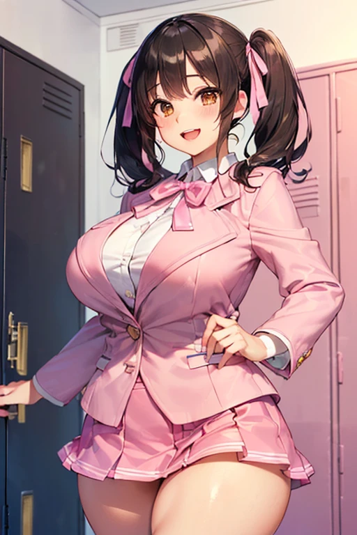 (highest quality:1.2, Anime artwork, Very detailed, High Detail, digital coloring, High Contrast, masterpiece:1.2, highest quality, Best aesthetics), 8k,masterpiece, cute,tall,beautiful,best quality, 1lady,black hair,long hair,empty eyes, (finely detailed empty pupils and detailed face),,,,extremely detailed cg unity 8k wallpaper,solo,(latex military costume:0.9),large breasts,seductive smile,military hat,latex thighhigh,large breasts,black hair,pink eyes,pink leotard,pantyhose,military coat,enamel suits,grossy lips,sitting,bust shot,sadistic smile,,heel,shiny skin,military coat,detailed face,beautiful body,full-body,adult,