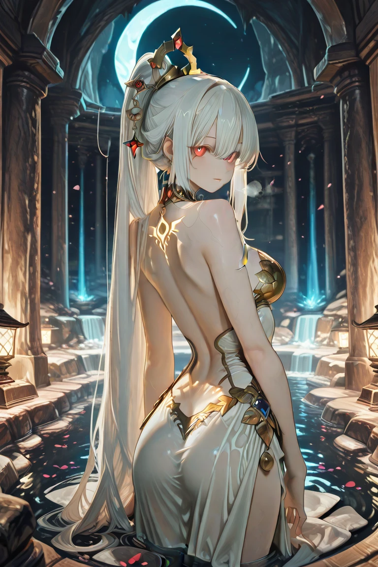 masterpiece, best quality,anime style, 1 girl,(((slender body))), (((small breast))),(((gym uniform))),(((((brown penis tentacles bound the girl))))), ((((restrained, arms behind back)))),((((???)))), (beautiful face), (((short twintail))), (((straight hair))), ((((silver hair)))),detailed beautiful skin, (perfect hands, perfect ???????)