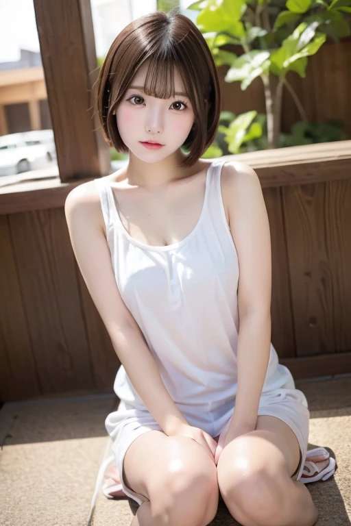 a lot of details, (underweight), 30 years old, detailed black hair, beautiful detailed hair, super fucking beautiful, delicate beautiful face, complex details beautiful and delicate eyes, perfect hands, (flat chest best quality:1.5), perfect and delicate limbs, detailed skin, best quality, ultra-detailed,(cheerful grin:1.5),
Innocent,big mouth,waving at viewer,outdoors,camp,kagamihara nadeshiko,yurucamp,pink hair,blue eyes,oval eyes,pink eyebrows,tareme, dramatic angle, Personage as the main perspective, sitting on the chair, short hair with long locks, green Clothes, mist encircles the mountains, gentle wind,