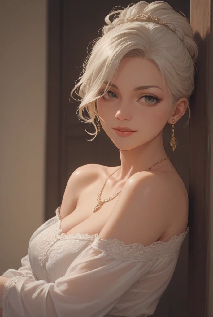 masterpiece, highest quality, approaching perfection, (perfect face:1.1), (high detail:1.1), dramatic, (1guy), pale skin, (long pure white hair:1.4), white eyes, Otto Seppalainen, solo, long hair, white luxury suit, covered navel, snob, albino, Luminous Studio graphics engine, pouty lips, devil magician, volumetric lighting, detailed eyes, (8k wallpaper masterpiece), hyper detailed, intricately detailed, overwhelmingly pixel perfect, roses, fashion, on side, looking at viewer, BalenciagaStyle
