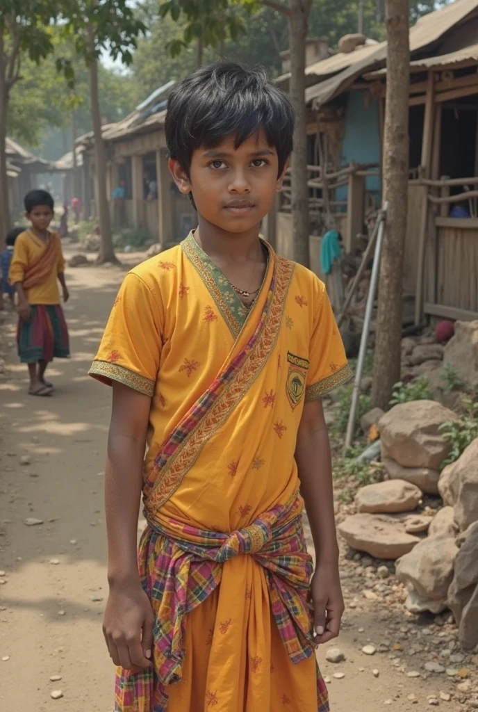 Create a boy sujit image and write his cloth sujit