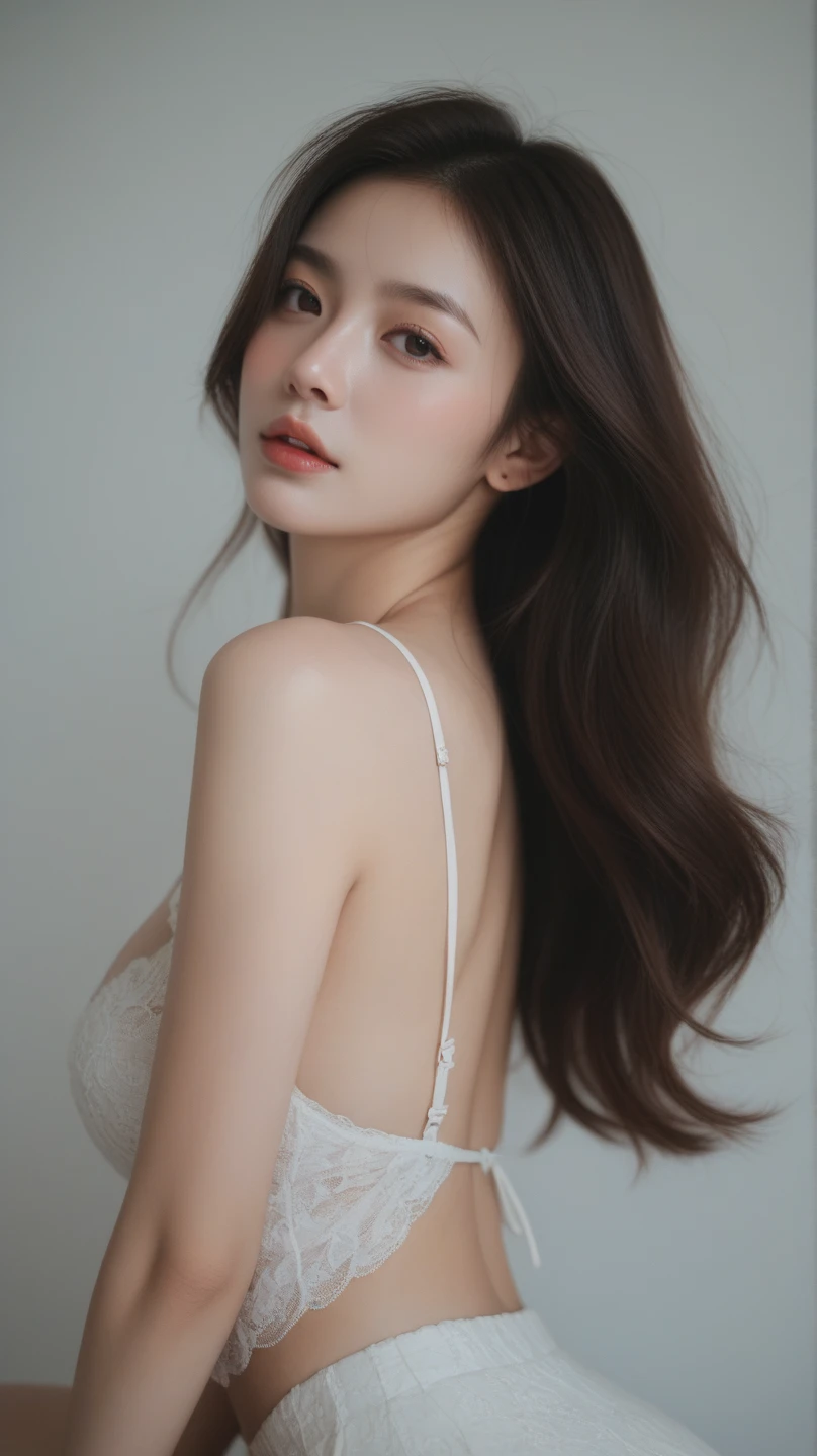 Solo,(Sexy exciting smile), (Shiny skin:1.05),(blush:0.9),(Skindentation:1.15),Realistic, masutepiece, Highest Quality, hight resolution,absurderes, (Perfect face:1.1),top-quality,"((Salmon pink sexy lingerie))",(top-quality,8K,32K,masterpiece,nffsw:1.3),超hight resolution,(Photorealsitic:1.4),Raw photography,Beautiful long hair, medium full breasted,Detailed background, Perfect Lighting, depth of fields, Beautiful shadow gradient,