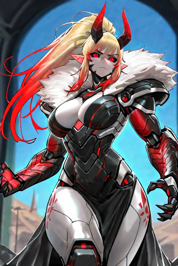 Nemesis\(tof\), anime, best quality, masterwork, ultra detailed face, ultra detailed eyes, glowing eyes with frost energy, (anime eyes), (large breast:0.6), adult, artstation, concept art, sharp focus, concept art, good contrast, good lighintg, glowing clothes, eyes shadow, (eyes looks in the middle, delicate smiling), full body