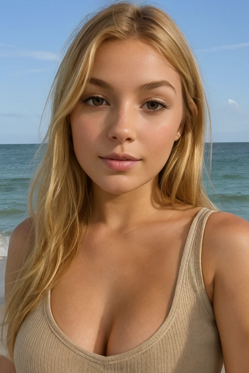 Sydney Sweeney ((La mejor calidad, 8k, Obra maestra: 1.3)), Focus: 1.2, Belleza corporal perfecta: 1.4, Nalgas: 1.2, ((cabello delicado)), (Uniforme de enfermera sexy: 1.1), (Hospital abandonado, oscuro: 1.3), Textura facial y de piel altamente detallada, ojos detallados, 二重まぶた, aclaramiento de la piel, senos grandes, inventar, vivid colors, Foto en color, Estilo de retrato, SFW, Muestra tetas perfectas, blonde, tu trasero frente a la camara, standing on the beach