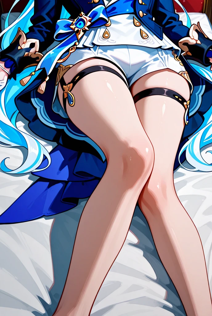 Irelia, from league of legends,bare-legged