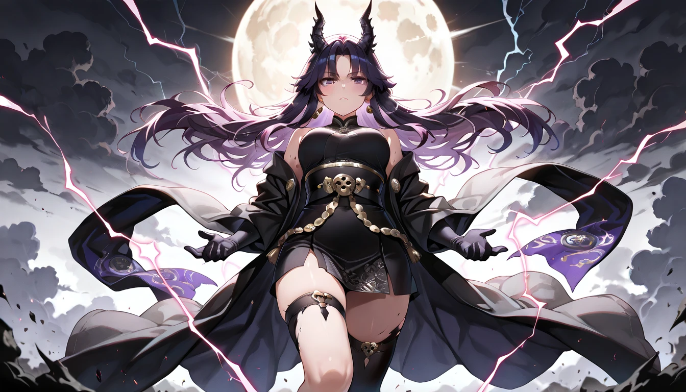 egg,Godzilla,Ai Fukuhara,Purple long hair,Aurora