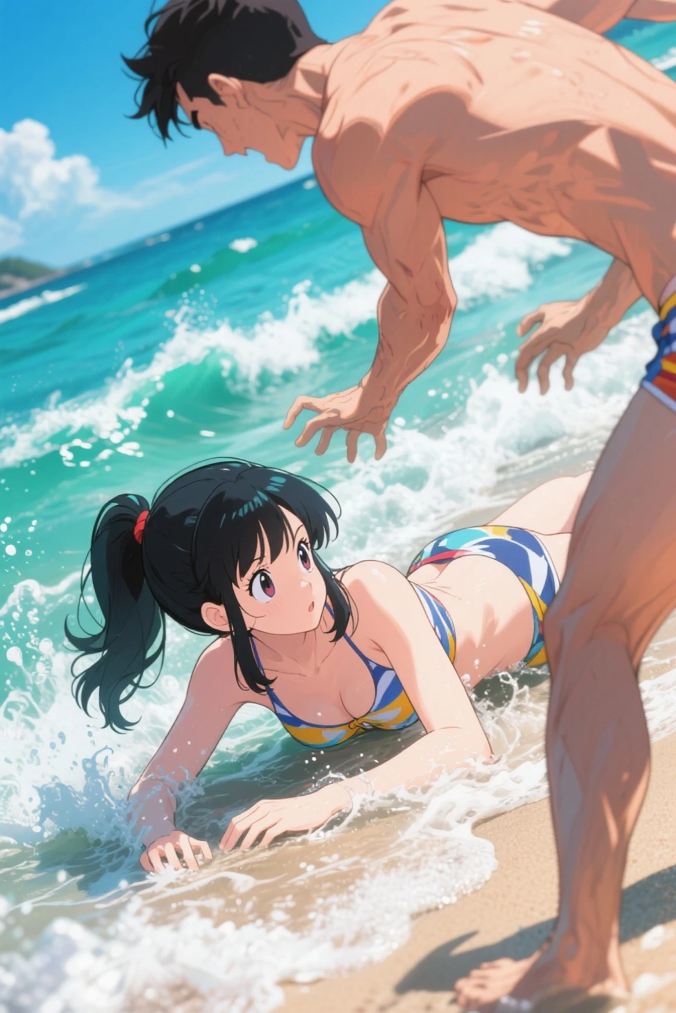 Monkey d Luffy, Boa Hancock, onepiece, under water,couple,shipping, Luffyxhancock, 1boy,1girl