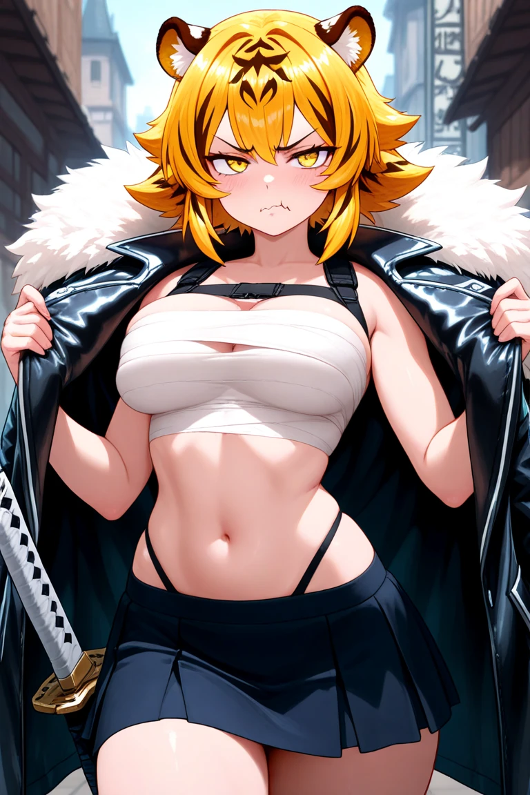 Sexy adult woman,Temari,standing still,huge breast,in her new sexy bikini,show lot her body and open chest,hentai,snfw,thick body,age30,2 piggy tales,