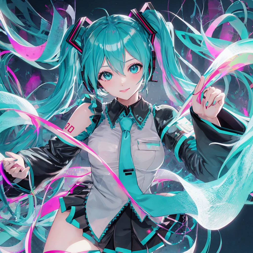 (((anime-style cute face))),(((One Woman、Hatsune Miku))),Highest quality, (Sharp details), (8k, RAW Photos, Highest quality, masterpiece), (extremely detailed 8k wallpaper),Professional Lighting,Sharp focus, Depth of written boundary、Ticker,(((Face close-up)))、(looking at the camera),((((very happy face))))、Very big eyes、anatomically correct body、Big thighs、Light from the front、The face is bright、Late Night Tokyo、Healthy beautiful breasts、Slightly muscular、（Costume（Pink high leg suit）（Naughty Fishnet Stockings）（Police officer's hat）（Black Belt）（Military Boots））、Cleavage、Nipples erect、（Lewd）、Shot from above、lure、Lots of sweat、Accentuate your body lines