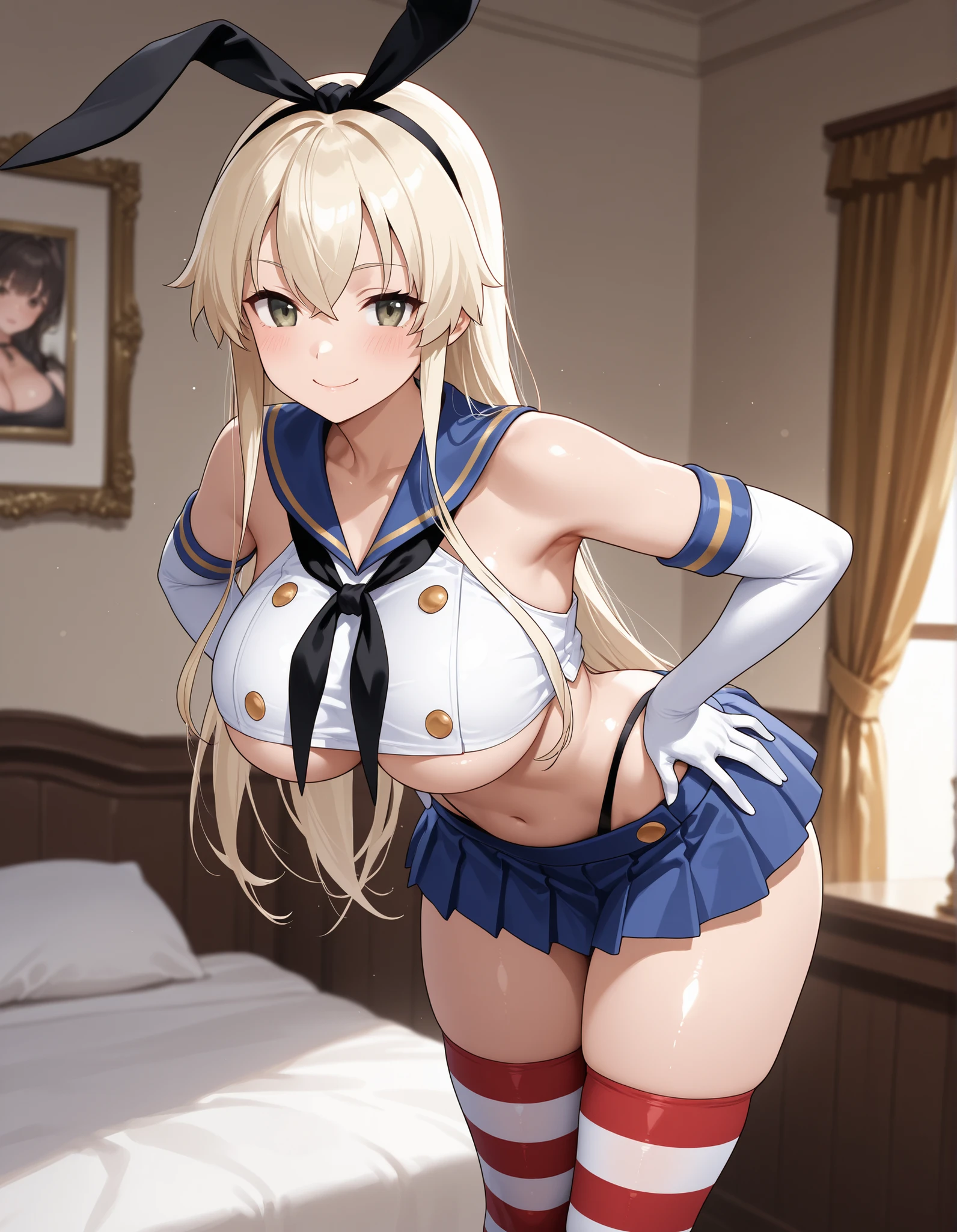 (masterpiece、top-quality、hight resolution), A detailed illustration of a scene inside a hotel room. A call girl is depicted in a state of deep shock after being recognized by a customer who is an acquaintance. The call girl has a devastated and shocked expression, clearly indicating her strong emotional reaction. The perspective is from the customer's point of view, capturing the intense surprise and awkwardness of the situation. ramlethalms, nsfw