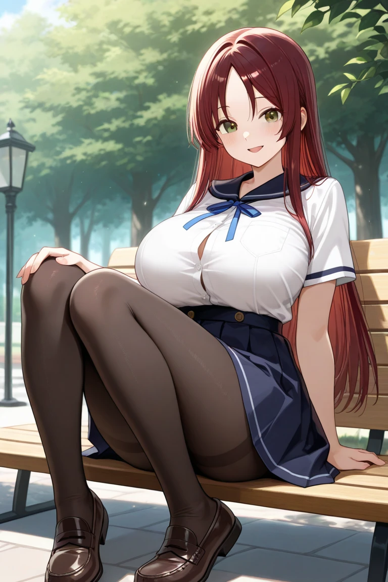 ((anime:)),,((best quality)), ((highly detailed)),(((sketch:))) extremely detailed face, beautiful face,((1girl)),((solo)),(shiny skin),(full body),(looking at viewer:1.25),alicia melchiott,(twintails),((thick thighs:1.15)),(brown hair:1.25) (headdress), ((red necktie)), (military uniform),(skirt lift:),(blue skirt), (brown gloves),(large breasts),((curvy:1.05)),(((pussy:1.35))),(((bottomless))),((outdoors:1.25)),,,((park,bench:1.5)),((sitting:1.35)),((sit on bench:1.35)),((nose blush:1.22)),(bad mood,:0.95),,, BREAK thighhighs,(blue thighhighs:1.15),,BREAK (military boots:1.15),,((spread legs:1.35)),arms behind back,(from below)