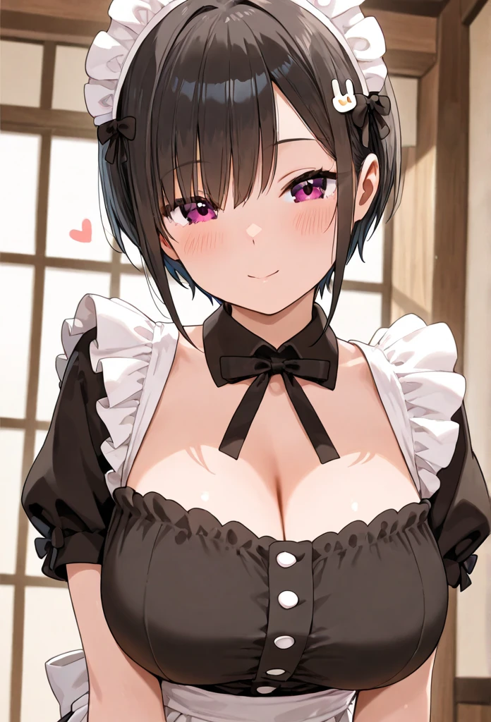 best quality, masterpiece, highres, solo, {maid:1.40}, {long maid dress:1.15}, {becky_blackbell_spyxfamily:1.15}, hair_ornament, female_child, twintails, scrunchie, black_hair, brown_eyes, , short_twintails, hair_scrunchie, brown_hair, hairclip,huge breasts,puffy nipples,Unedited,Uncensored,1boy,titjob,penis,Paizuri.very cum,