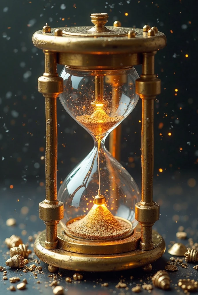 "Design a high-resolution ad creative that visualizes the concept of Timeline Therapy for wealth. On the right side, depict a flowing, hourglass-shaped timeline made of glowing threads, with key milestones along the way. The milestones should include small icons like a growing plant (symbolizing investment), a house (symbolizing security), and a rising graph (symbolizing wealth). The sand inside the hourglass should subtly transition from dark tones at the top (representing past financial struggles) to golden grains at the bottom (representing wealth and success).
Leave space on the left for a photo to be added later.
The background should have a gradient, transitioning from deep purple at the top (past) to bright gold at the bottom (future), symbolizing the passage of time and growth. Light effects should accentuate the glowing timeline, guiding the viewer’s eye through the journey of wealth creation.
Text Instructions:
Place the headline 'Timeline Therapy for Wealth' at the top in a bold, elegant serif font. Highlight key words like 'Wealth' with subtle bolding or a soft glow.
Position the subheadline 'See Money Through a New Lens' directly below in a clean, modern sans-serif font, ensuring clarity.
Add the CTA '3 Day Kannada Session - Register Today @95/-' at the bottom in a bold, clear font, ensuring it stands out but remains harmonious with the overall design.
Ensure:
Text is clear, error-free, and integrates seamlessly with the visual elements.
The layout is dynamic, balanced, and visually compelling, encouraging engagement and clicks."
