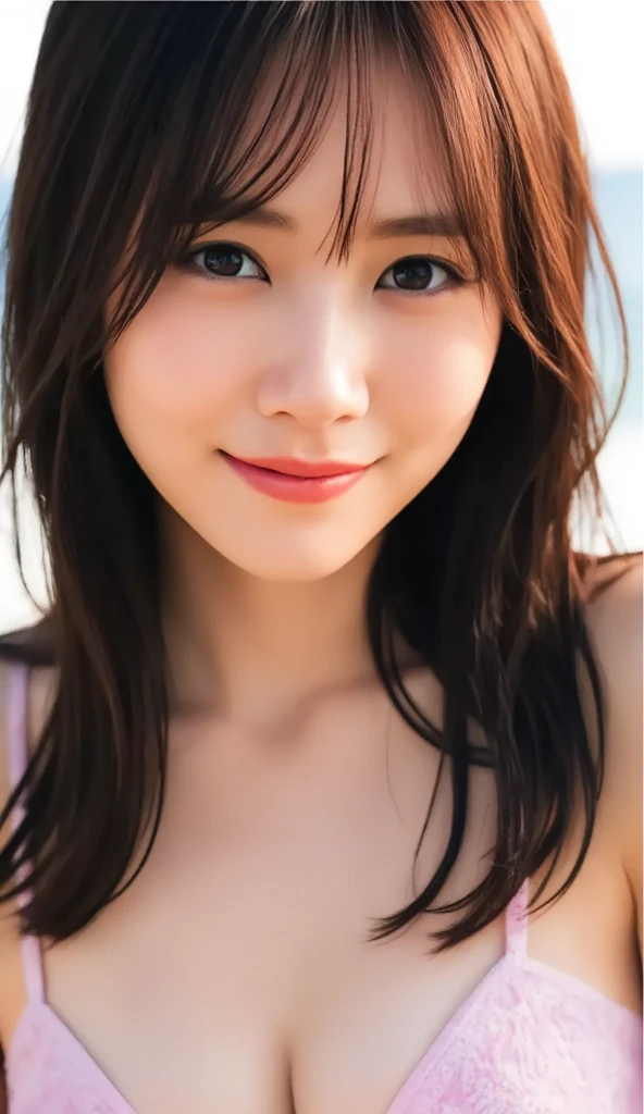 Close up photo of a girl、Brown hair,
Highest Quality、realisitic、Photorealsitic、(intricate detailes:1.2)、(delicate detail)、(ciinematic light、best quality backlight)、Clear Line、sharp focus、Lifelike face、Detailed face
Unity 8K Wallpapers、high resolution、(Photorealsitic:1.4)、full body Esbian、(seaside)、(naked)、(full body Esbian)、the pose、Will
