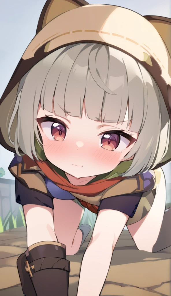 best qualtiy，（kawaii：1.1），（adolable），（A high resolution：1.2），cute female child，sitted，There is something in hand