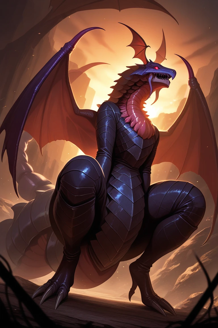 best quality,4k,8k, highres, masterpiece:1.2), ultra-detailed, extremely detailed eyes, extremely detailed body, (large masterpiece digital art), (detailed manga illustration), (detailed line art), ((perfect anatomy)), (intricate details:1.3), (ultra-detailed:1.3), (illustration:1.3), (sharp focus:1.3), (natural lighting:1.05), (vivid colors:1.3), (masterpiece), (best quality:1.4), (perfect anatomy:1.4), high quality, expressive eyes, 1 girl, breast, animal focus, bracelet, claws, dragon, magic energy, full body, gold eyes, slit pupils, horns, gold horns, dragon horns, demon horns, jewelry, monster, giant monster, no humans, open mouth, scales, fur, black fur, sharp teeth, solo, tail, teeth, sharp teeth, wings, outdoors, black scales, river, scales, scenery, sky, sunset, western dragon, yellow sky, ice, ice crystals, fire, blue fire, lightning, red lightning, elemental aura, particles, glowing particles, Jeff Bridges, ((cartoon style)), Marvel Cinematic Universe style, (((hell castle in the background))), soft bokeh of hellscape, Atey Ghailan, Jeremy Mann, Greg Manchess, Antonio Moro, trend in ArtStation, trend in CGSociety, Intricate, High Detail, Sharp focus, dramatic and photorealistic painting art by Midjourney and Greg Rutkowski,