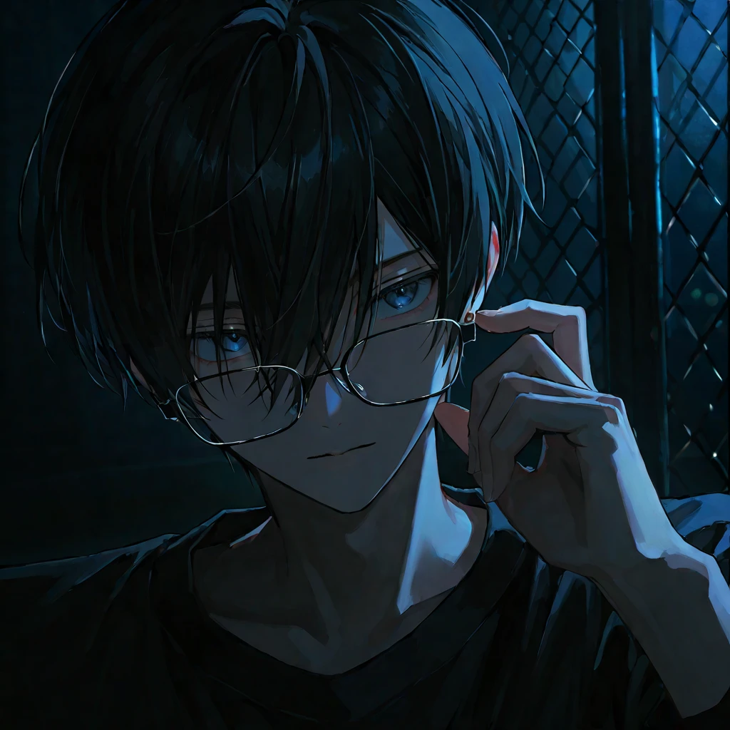 1 man night black hair mashwolfhair young blackeye