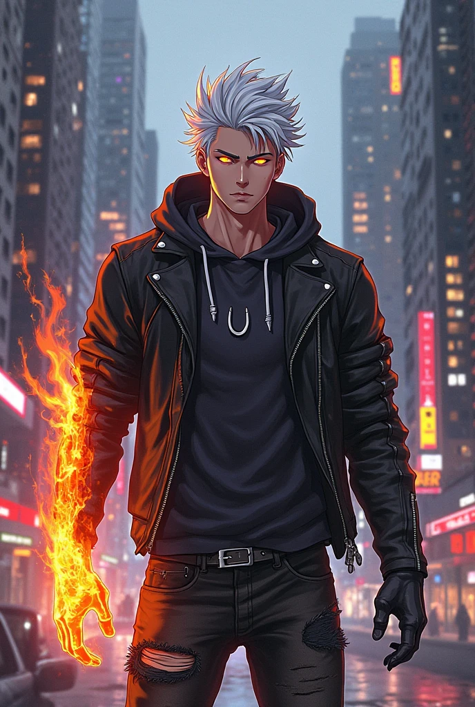 (masterpiece, best quality:1.2), 1boy, dante, white hair, open clothes, coat, fingerless gloves, belt, city, detailed eyes, destroyed buildings, destruction, (night:1.4), natural lighting, cinematic, epic, Battle pose, surrounded by blue fire, wallpaper 4k, highest quality digital art, Stunning art,8k,64k, HD, unparalleled masterpiece, dynamic lighting, cinematic, epic