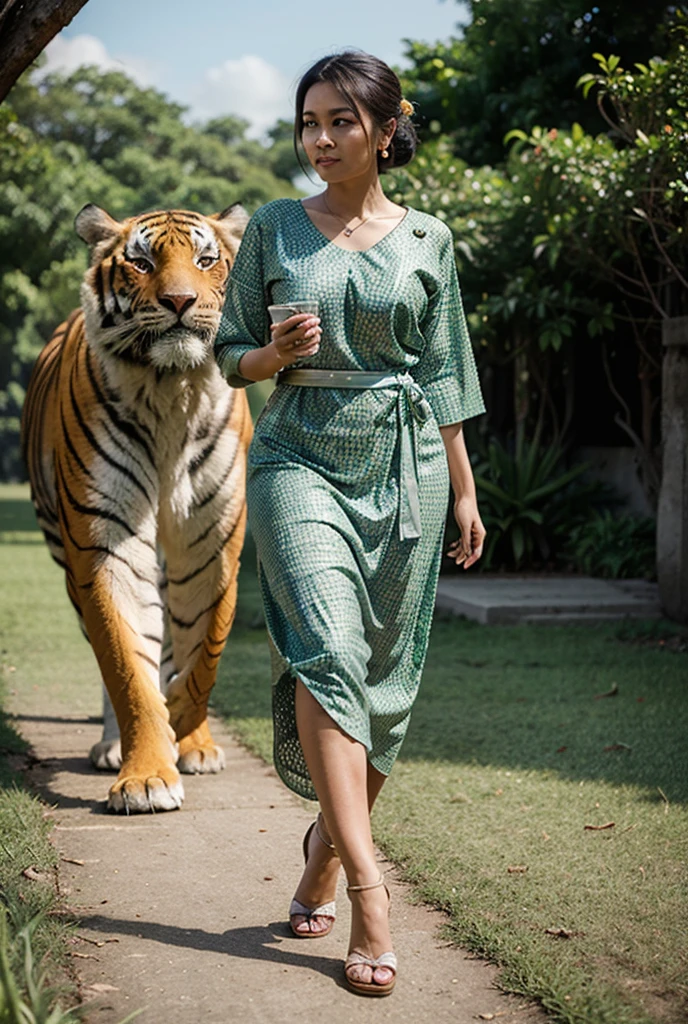 hijab, dress, zoo