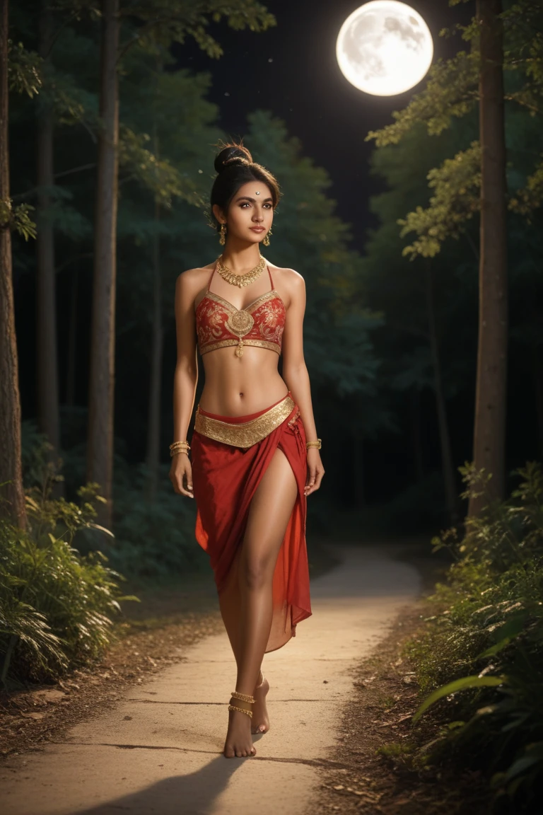 Indian woman wearing a panty