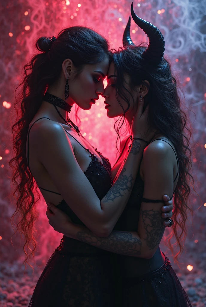a succubus having doggy style sex, intercourse, flashing tits, high fantasy style