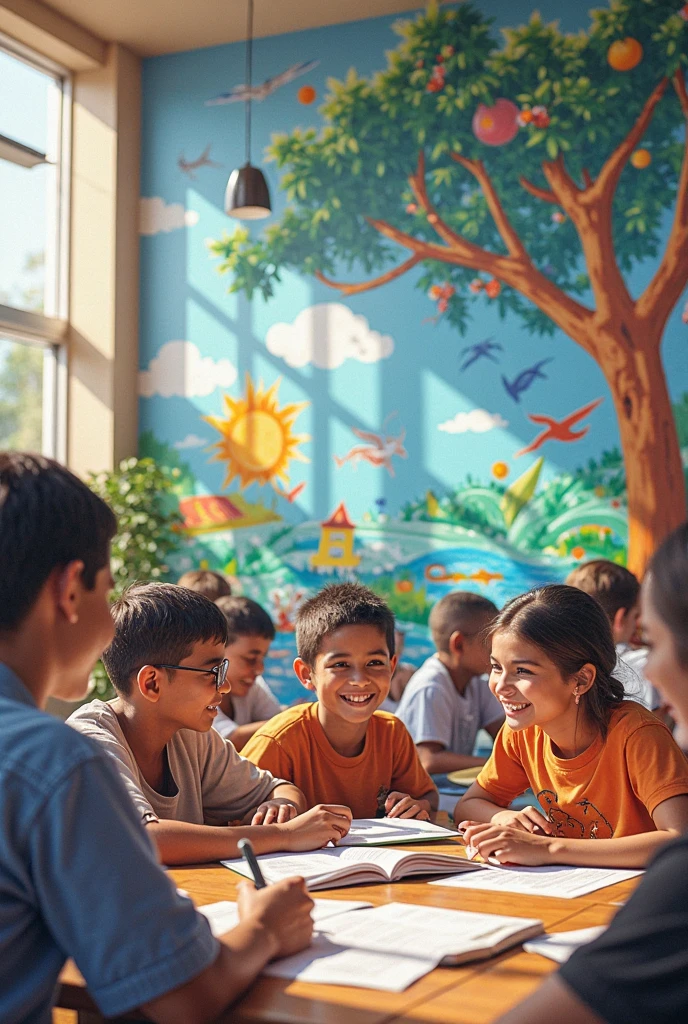 Representative mural for the school