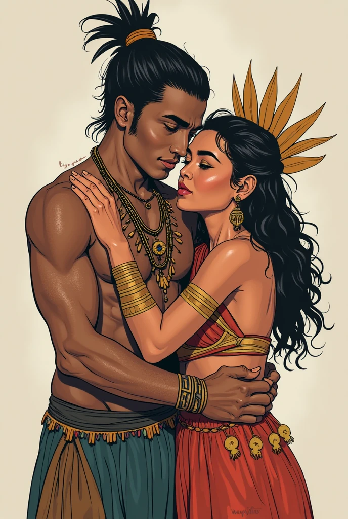 beautiful detailed eyes, beautiful detailed lips, extremely detailed eyes and face, long eyelashes, 1 woman, 1 man, 2 people, nude, intimate, erotic, bnwo, romantic, passionate, goddess of love and beauty, greek mythology, european, african warrior, strong muscular black man, tender embrace, loving kiss, soft glowing skin, dramatic lighting, cinematic, high contrast, chiaroscuro, dramatic colors, rich textures, (best quality,4k,8k,highres,masterpiece:1.2),ultra-detailed,(realistic,photorealistic,photo-realistic:1.37),cinematic composition,dramatic lighting,rich colors,lush textures