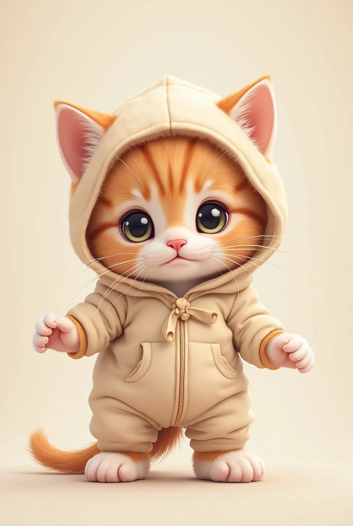 Cat Putting On Brown Jacket, Brown Shoe And Black Trousers Dancing Dj YK Mule Beats Sound