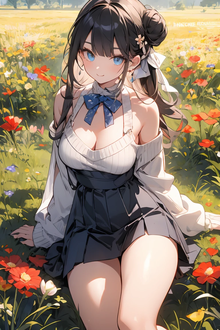 anime girl laying on the ground with a straw hat on, anime visual of a cute girl, anime visual of a young woman, anime best girl, mesmerizing anime girl, Anime Moe Artstyle, Beautiful Anime High School Girls, beautiful anime girls, attractive anime girls, beautiful anime women, in the sun, (Anime girl), Smooth anime cg art, beautiful charming anime teen