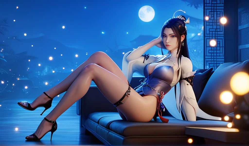  ((Master quality, 8K, masterpiece:1.3, ultra-detailed, high resolution, RAW Photos, detailed , blurry, Actual, hyper realistic, photo, HDR)), BREAK, perfect((( anatomy, hands, fingers, legs, feet ))), detailed eyes, BREAK, One person alone, ff7r style, tifa lockhart, beautiful face, beautiful brown eyes, (dynamic posing ), long hair, ( Round and Stacked Breasts ), Cleavage, abs, seductive smile:1.5, Sweat-soaked skin, BREAK, , wearing( ) , Graffiti art, BREAK, ( Random Angle, full-body, ), dynamic angle, , background(Realistic , cinematic lighting, depth of field, night , the full moon,, cyberpunk city atmosphere light particles, , )