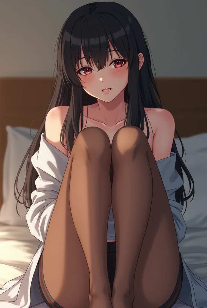 Please make sure your white panties are visible、