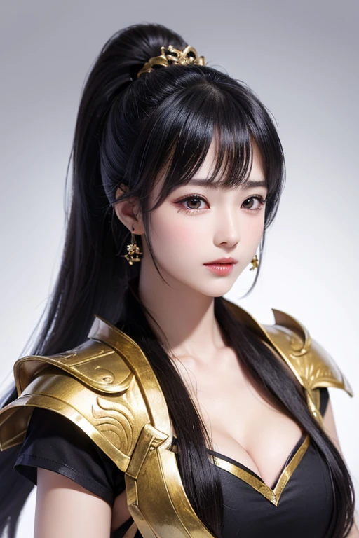 masterpiece,Game Art,Best picture quality,Maximum resolution,8k,(portrait),Unreal Engine 5 rendering works,(Digital Photography),((portrait Feature:1.5)),
20 year old girl,Short hair details,Long bangs,(The red eye makeup is carefully applied),(With long gray hair:1.4),(Large target, plump breasts),Elegance and nobility,Brave and charming,
(The future armor combines the characteristics of Chinese armor,hollow-carved design,Power Armor,((Mysterious oriental runes)),Exquisite dress pattern,magic sparkles),Warriors of the future,Cyberpunk Characters,War Background,
Movie Lighting,Ray Tracing,Game CG,((3D Unreal Engine)),OC rendering reflection mode
