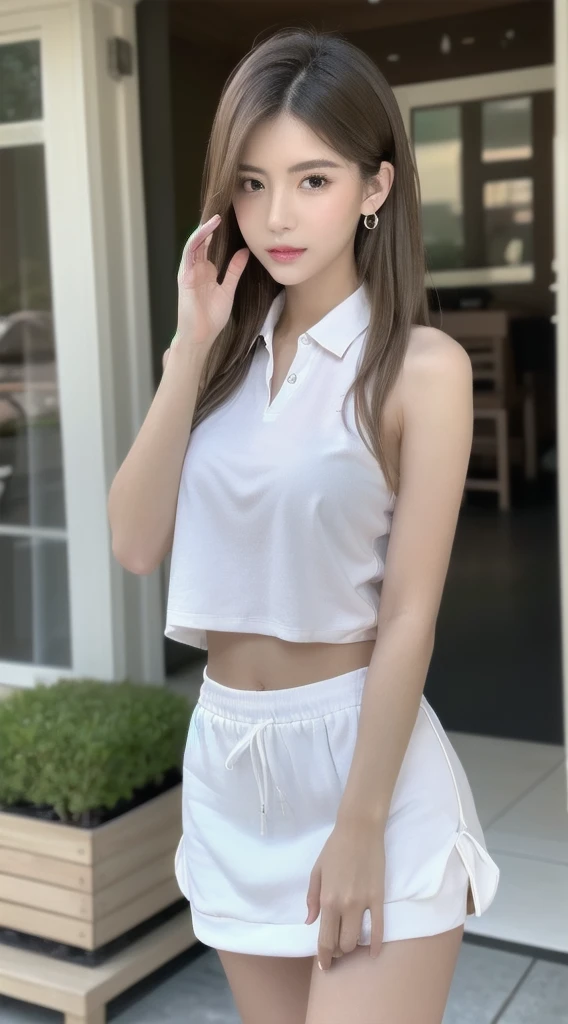 (masterpiece, best quality:1.8), 1girl, solo,_split,
Yuuki Mikan, long hair, without black sleeveless short vest,white skirt,white, spread her legs, white underwear, super high quality
