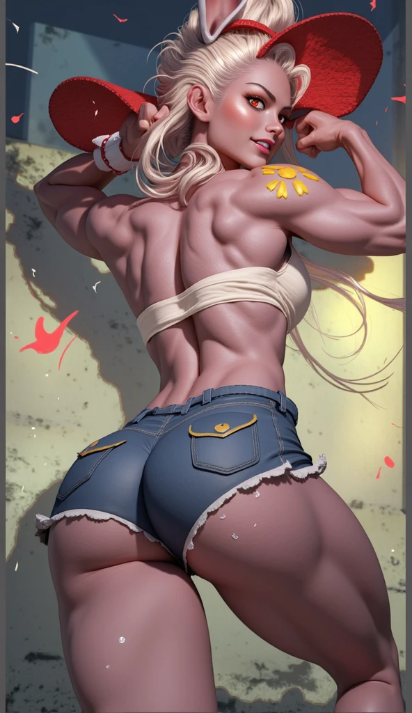 Catgirl sexy (Representative work: 1.2), (Best quality: 1.2), Seulement, Une fille, Shinobu Petit Papillon, Sourire heureux, sur le visage, realistic eyes, yeux lilas, wet face, Cheveux noirs, (uniforme de volley-ball noir en latex: 1.4), Ère Taisho, back view, Montre le cul,Amazon - Dragon's Crown,, catgirl , superior quality, (yeux detaileds), ((Best quality)), , (detailed), visage parfait,,Prinz Eugen kawaii with very generous curves in sexy black bike shorts tight spandex ultra tight with oil all over the body, very sexy abs , VISAGE INQUIÈTE , dark skin , jolie yeux kawaii , grand cils kawaii ,,arms raised , ultra juicy ass of goddess , ((from behind)) super tight black spandex mini top (( wet wet all over the body obligatory ))tempered tempered , bike short spandex sexy , allongée sur le lit (( sport bike short noir ultra serré collant au cul , very hot, dress wet all over body , (( ultra chaude )) very worried facial expression , nipples through bikini ((culotte noir spandex qui colle à la peau obligatoire ))((culotte sport noir spandex obligatoire ))cul juteux , pose (on stomach)((aerial view ))