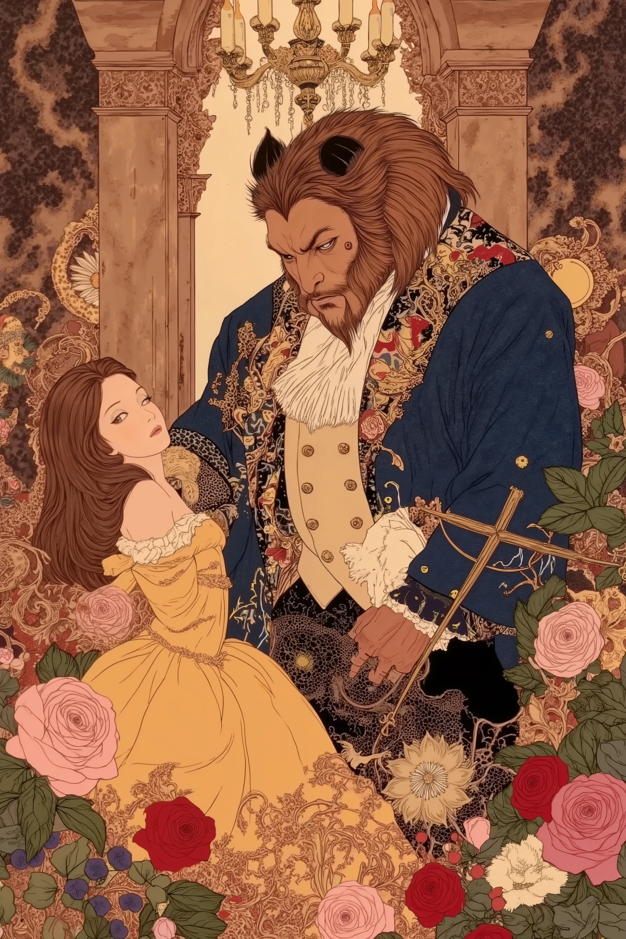 theme beauty and the beast from disney