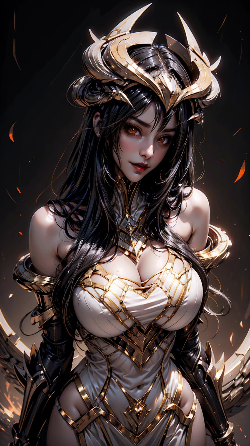 ((Masterpiece)), ((Best Quality)), ((Solo)), ((alone)), ((1girl)), bouncing her up and down, ((NSFW)), (((accurate anatomy))), (((Huge breasts))), ((long legs)), ((wide hips)), ((((Muscular Legs)))), (((Massive Female Bodybuilder))), (((((Huge Muscles))))), full cleavage, heavy eye liner, ultra realistic, concept art, intricate details, eerie, highly detailed, photorealistic, octane render, 8k, unreal engine. art by Artgerm and Greg Rutkowski and Alphonse Mucha, silk dress